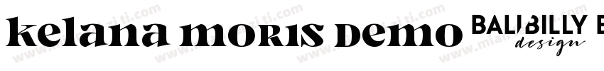 Kelana Moris Demo字体转换
